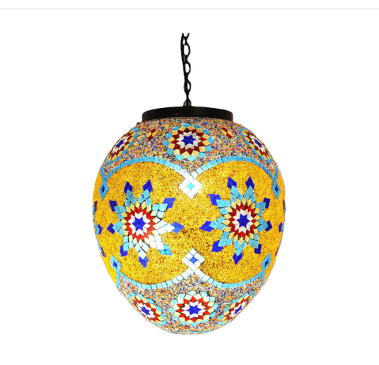 Mosaic Hanging Egg Lamp