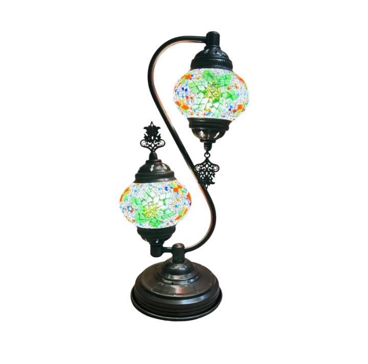 3" 2-Light "S" Table Lamp