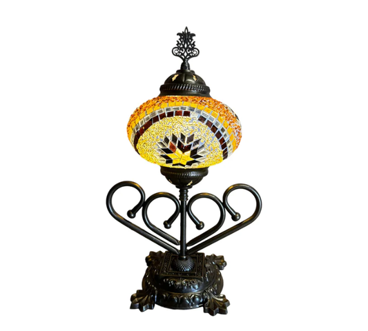 7"Pressed Shade Single Heart Table Lamp