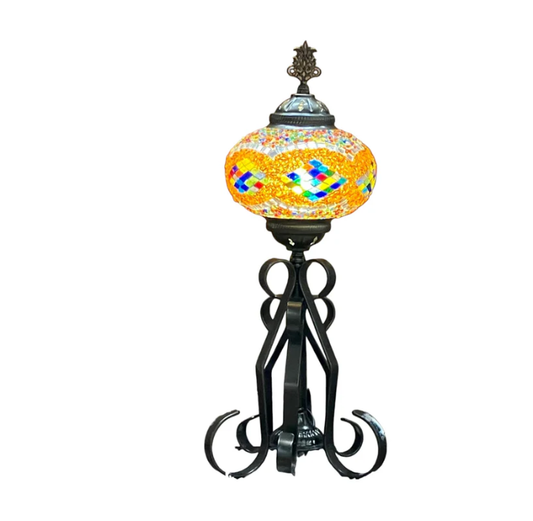 Wrought Iron Mosaic Lamp