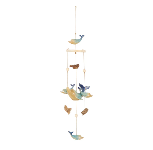 Ceramic Whale Wind Chime