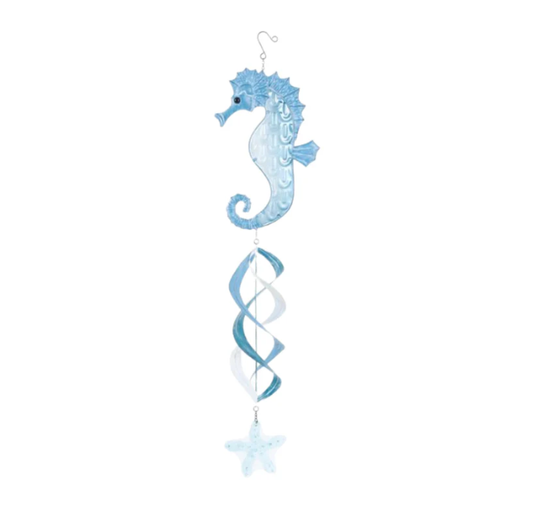 Glass Seahorse Windspinner