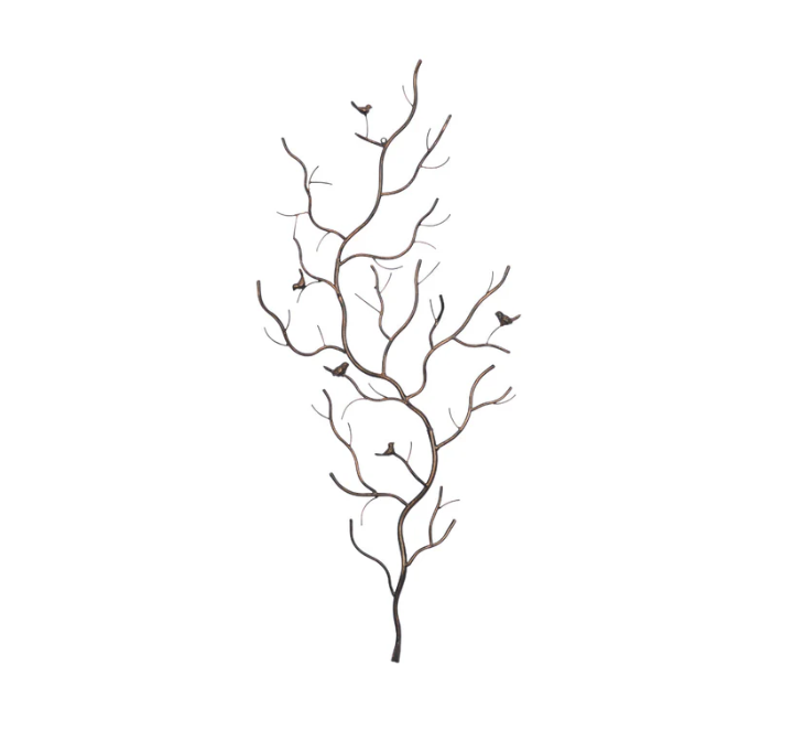 Birds on Tree Branch Wall Decor