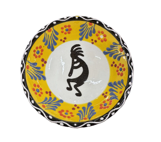 Kokopelli 4" Ceramic Bowl