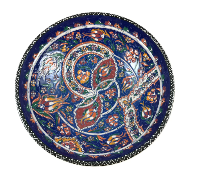 Blue 12" Ceramic Bowl