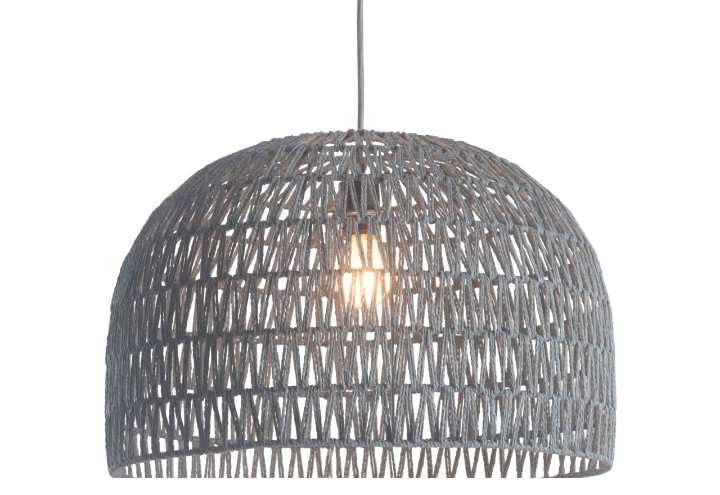 Gray Lantern Ceiling Light