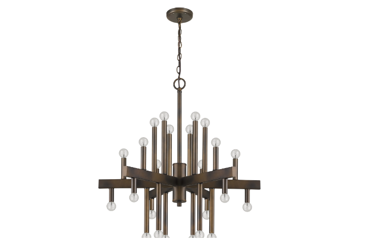 Multi-light Metal Dimmable Chandelier