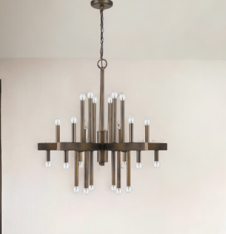 Multi-light Metal Dimmable Chandelier