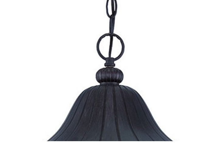 X-Large 3-light Matte Black Hanging Light