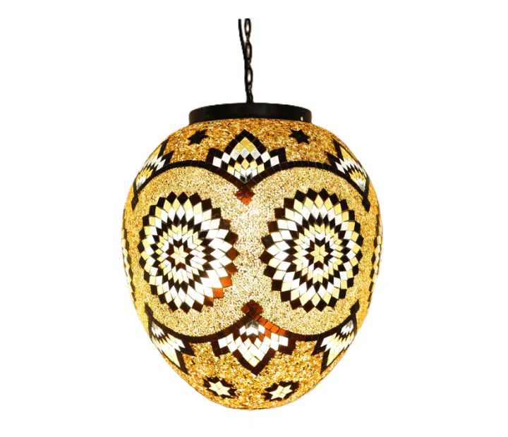 Mosaic Hanging Egg Lamp